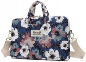 Tech-Protect CanvasLife Briefcase - Τσάντα Μεταφοράς Laptop 13-14 - Blue Camellia (5906735412062) 112296