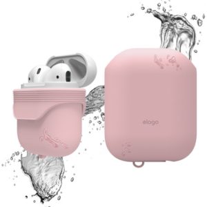 Elago AirPods Waterproof Case - Αδιάβροχη Θήκη για AirPods 2nd Gen / 1st Gen - Lovely Pink (EAPWF-BA-LPK) EAPWF-BA-LPK