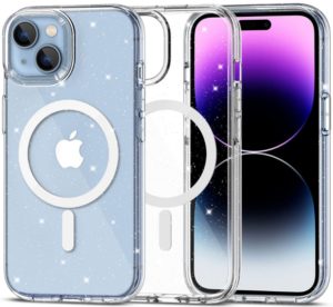 Tech-Protect FlexAir Hybrid - Σκληρή Διάφανη Θήκη MagSafe Apple iPhone 15 - Glitter Clear (9490713936313) 115706