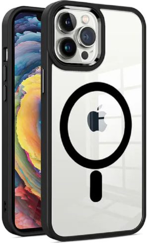 Techsuit MagSafe Pro - Σκληρή Διάφανη Θήκη MagSafe - Apple iPhone 14 Pro - Black (5949419002210) 114139