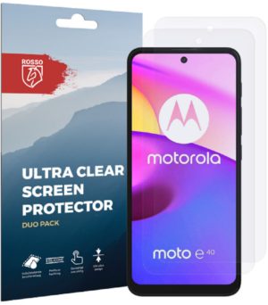 Rosso Ultra Clear Screen Protector - Μεμβράνη Προστασίας Οθόνης - Motorola Moto E40 / E30 - 2 Τεμάχια (8719246342493) 96340
