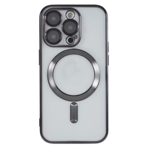 Θήκη Transparent TPU for iPhone 15 Pro Compatible with MagSafe-Black MPS15921