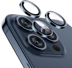 ESR Armorite Camera Lens Protectors - Αντιχαρακτικό Γυαλί Προστασίας για Φακό Κάμερας - Apple iPhone 15 Pro / 15 Pro Max - Blue (4894240174166) 117085