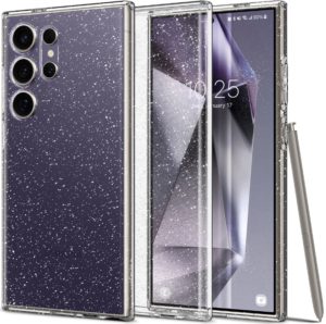 Θήκη Σιλικόνης - Samsung Galaxy S24 Ultra - Spigen Liquid Crystal Glitter - Crystal Quartz (ACS07285) ACS07285