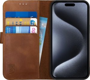 Rosso Deluxe Δερμάτινη Θήκη Πορτοφόλι Apple iPhone 15 Pro - Brown (8719246401541) 115909