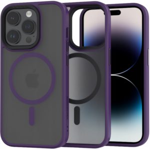 Spacecase Hybrid MagSafe - Σκληρή Ημιδιάφανη Θήκη MagSafe - Apple iPhone 14 Pro - Purple (5905719103026) 119170