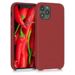 kalibri Σκληρή Δερμάτινη Θήκη Apple iPhone 11 Pro - Smooth Genuine Leather Hard Case - Red (49736.09) 49736.09