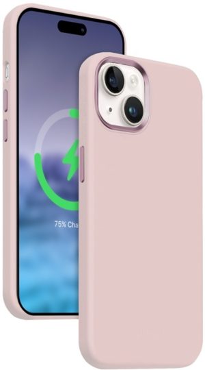 Crong Color Cover Lux Magnetic - Θήκη MagSafe Premium Σιλικόνης - Apple iPhone 15 - Pink (CRG-COLRLM-IP1561-PNK) CRG-COLRLM-IP1561-PNK