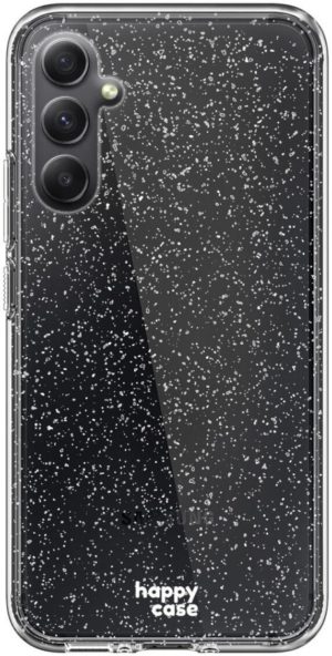 HappyCase Διάφανη Θήκη Σιλικόνης Samsung Galaxy A14 - Glitter Print (8719246382543) 117999