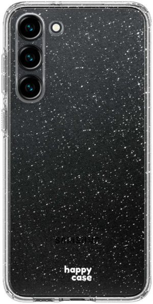 HappyCase Διάφανη Θήκη Σιλικόνης Samsung Galaxy S23 - Glitter Print (8719246382529) 114152