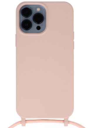 Vivid Silicone Lace Θήκη Σιλικόνης με Λουράκι Λαιμού - Apple iPhone 13 Pro Max - Nude (VISILACE198NUDE) 13017742