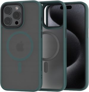 Spacecase Hybrid MagSafe - Σκληρή Ημιδιάφανη Θήκη MagSafe - Apple iPhone 15 Pro Max - Dark Green (5905719103255) 119426