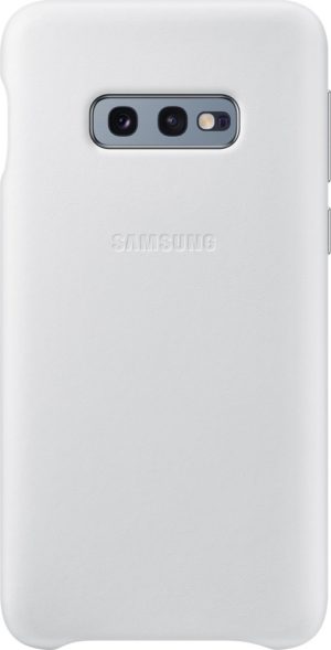 Official Samsung Leather Cover - Δερμάτινη Θήκη Samsung Galaxy S10e - White (EF-VG970LWEGWW) 13013041