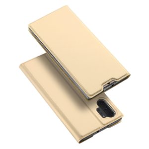 Θήκη Samsung Galaxy Note 10 Plus DUX DUCIS Skin Pro Series Leather Flip Case -Gold MPS13987