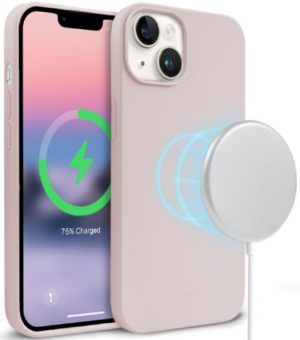 Crong Color Magnetic Θήκη MagSafe Premium Σιλικόνης Apple iPhone 14 Plus - Pink Sand (CRG-COLRM-IP1467-PNK) CRG-COLRM-IP1467-PNK
