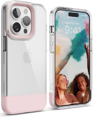 Elago Glide - Ανθεκτική Θήκη Apple iPhone 14 Pro - Transparent / Lovely Pink (ES14GL61PRO-TRLPK) ES14GL61PRO-TRLPK