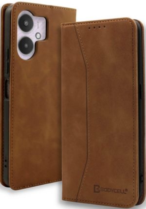 Bodycell Θήκη - Πορτοφόλι Xiaomi Redmi 13C - Brown (5206015073137) BB-00052