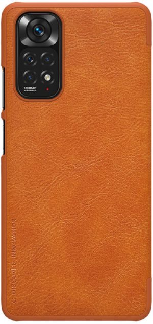 Nillkin Qin Leather Case - Flip Θήκη Πορτοφόλι Xiaomi Redmi Note 11 / 11S - Brown (6902048245655) 111178