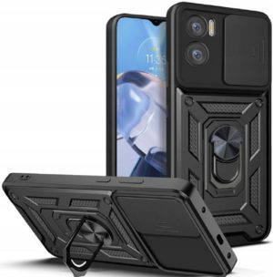 Tech-Protect Camshield Pro - Ανθεκτική Θήκη Motorola Moto E22 / E22i με Κάλυμμα για την Κάμερα & Μεταλλικό Ring Holder - Black (9490713931929) 111396