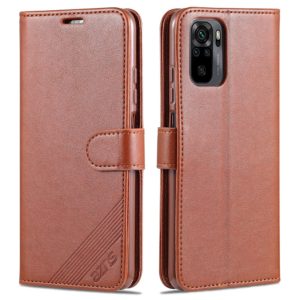 Θήκη Xiaomi Redmi Note 10 4G / Note 10S AZNS Wallet Leather Stand-brown MPS15204