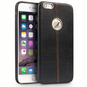 Θήκη iPhone 6/6s 4.7 Deer patern QIALINO Top quality pure handmade genuine Leather case-Black MPS10783