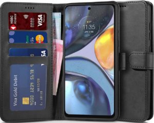 Tech-Protect Wallet - Θήκη Πορτοφόλι Motorola Moto G22 - Black (9589046921896) 101580