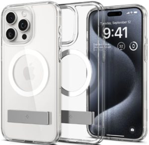 Spigen Ultra Hybrid S MagFit - Διάφανη Θήκη MagSafe - Apple iPhone 15 Pro - Crystal Clear (ACS06722) ACS06722