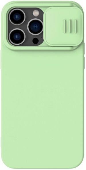 Nillkin CamShield Silky Silicone - Θήκη Σιλικόνης με Κάλυμμα για την Κάμερα - Apple iPhone 14 Pro Max - Mint Green (6902048249356) 110713