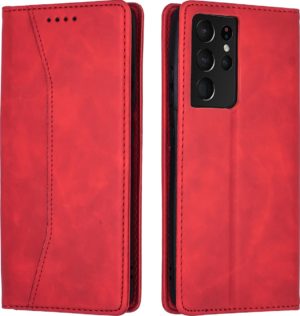 Bodycell Θήκη - Πορτοφόλι Samsung Galaxy S21 Ultra 5G - Red (5206015058868) 04-00393