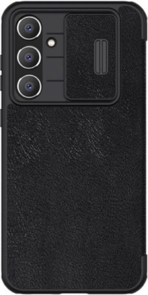 Nillkin Qin Pro Leather Case - Flip Θήκη Πορτοφόλι με Κάλυμμα για την Κάμερα - Samsung Galaxy S23 FE - Black (6902048268029) 120059