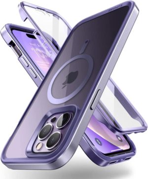 Supcase Unicorn Beetle Edge Mag - Διάφανη Ανθεκτική Θήκη MagSafe - Apple iPhone 14 Pro Max - Deep Purple (843439120747) 111454