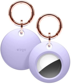 Elago Basic Case - Θήκη / Μπρελόκ Premium Σιλικόνης Apple AirTag - Lavender (EATSC-BA-LV) EATSC-BA-LV