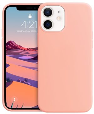 Crong Color Θήκη Premium Σιλικόνης Apple iPhone 12 mini - Rose Pink (CRG-COLR-IP1254-PNK) CRG-COLR-IP1254-PNK