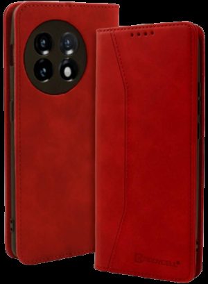 Bodycell Θήκη - Πορτοφόλι OnePlus 11 - Red (5206015022180) 04-01142