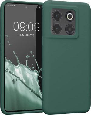 KWmobile Soft Flexible Rubber Cover - Θήκη Σιλικόνης OnePlus 10T - Forest Green (59638.166) 59638.166