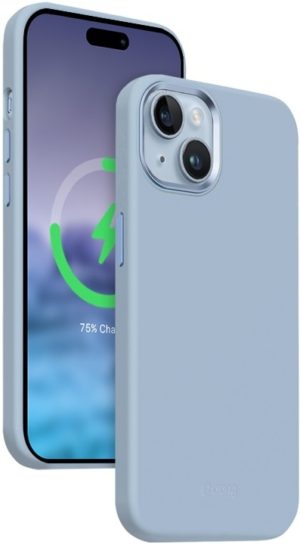 Crong Color Cover Lux Magnetic - Θήκη MagSafe Premium Σιλικόνης - Apple iPhone 15 Plus - Sky Blue (CRG-COLRLM-IP1567-LBLU) CRG-COLRLM-IP1567-LBLU