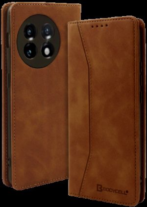 Bodycell Θήκη - Πορτοφόλι OnePlus 11 - Brown (5206015022166) 04-01141