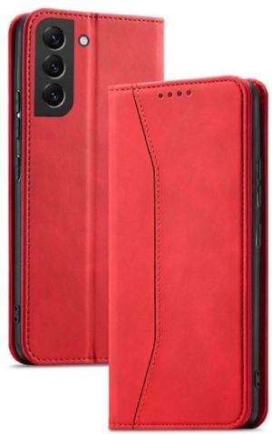 Bodycell Θήκη - Πορτοφόλι Samsung Galaxy S22 Plus 5G - Red (5206015058530) 04-00360
