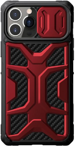 Nillkin Adventurer Armored Σκληρή Ανθεκτική Θήκη με Κάλυμμα για την Κάμερα - Apple iPhone 13 Pro Max - Red (6902048235106) 105177