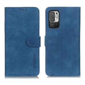 Θήκη Xiaomi Redmi Note 10 5G KHAZNEH Vintage Style Leather Wallet-blue MPS15747