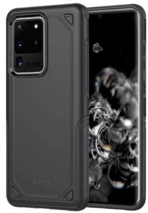 Crong Defender Σκληρή Θήκη Samsung Galaxy S20 Ultra - Black (CRG-DFC-SGS20U-BLK) CRG-DFC-SGS20U-BLK