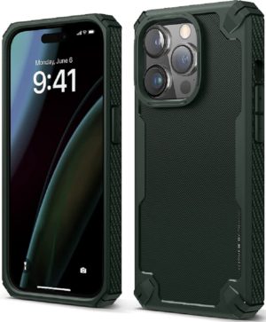 Elago Armor Case - Ανθεκτική Θήκη Σιλικόνης Apple iPhone 14 Pro - Dark Green (ES14AM61PRO-DGR) ES14AM61PRO-DGR