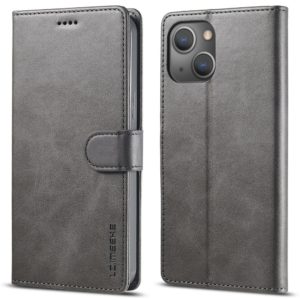 Θήκη iPhone 15 Plus LC.IMEEKE Wallet leather stand Case-Grey MPS15934