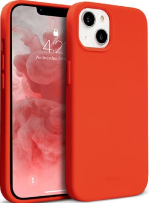 Crong Color Θήκη Premium Σιλικόνης Apple iPhone 13 - Red (CRG-COLR-IP1361-RED) CRG-COLR-IP1361-RED