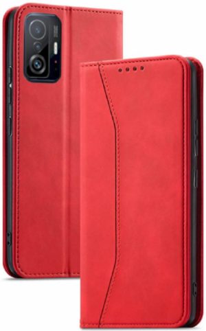 Bodycell Θήκη - Πορτοφόλι Xiaomi 11T / 11T Pro - Red (5206015059865) 92828