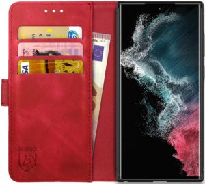 Rosso Element PU Θήκη Πορτοφόλι Samsung Galaxy S22 Ultra 5G - Red (8719246343162) 96096