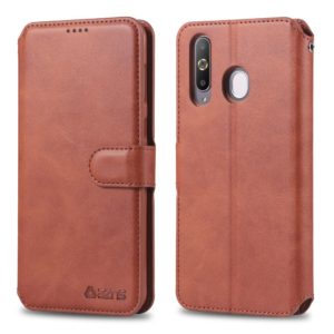 Θήκη Samsung Galaxy A40s AZNS Wallet Leather Stand-Brown MPS13623