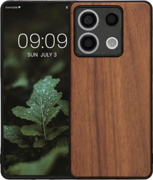 Σκληρή Ξύλινη Θήκη με TPU Bumper - Xiaomi Redmi Note 13 5G - KWmobile Wood Case with TPU Bumper - Walnut / Brown (KWM000020LO001C) KWM000020LO001C