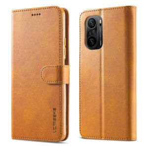 Θήκη Xiaomi Poco F3 LC.IMEEKE Wallet Leather Stand-brown MPS15266