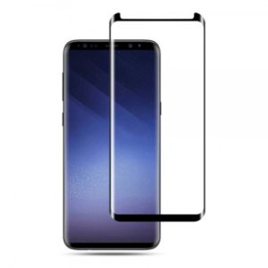 RURIHAI 3D Tempered Glass Full Cover for Samsung Galaxy S8 Plus (case friendly)- Black MPS15861